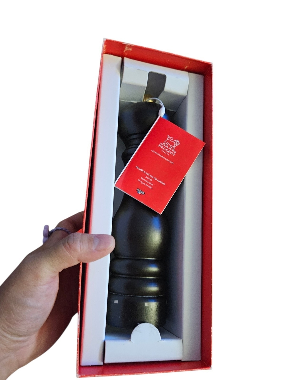 Peugeot Paris u'Select Manual Salt Mill (22 cm / 9 in) - Black